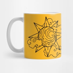 Sun in clouds Mug